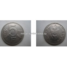 5 Lei 1993 Moldova - Moldavsko -R-